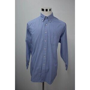 BROOKS BROTHERS Gent’s Pencil Striped Dress Shirt Size XL 17 Cotton Long Sleeves